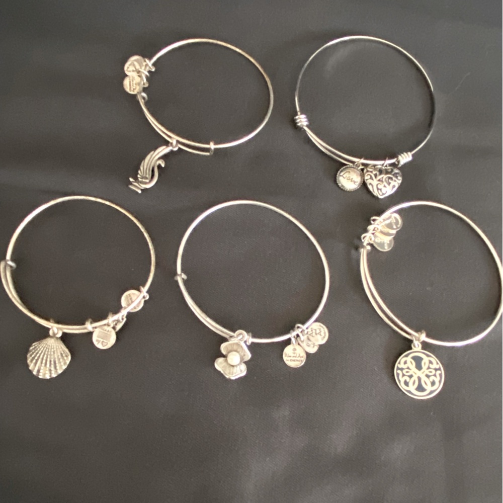 Alex and Ani bracelets - silver